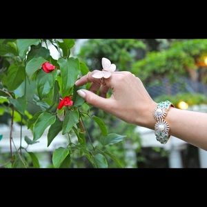 22K finish Gold bracelet - semi precious stones 💫